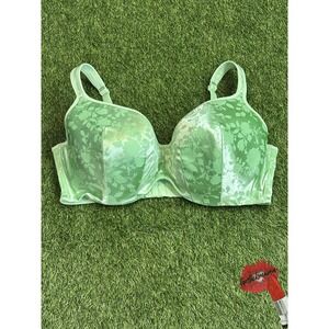 Cacique Lane‎ Bryant Bra Plus Size 46DDD Green Opaque Underwire Lingerie